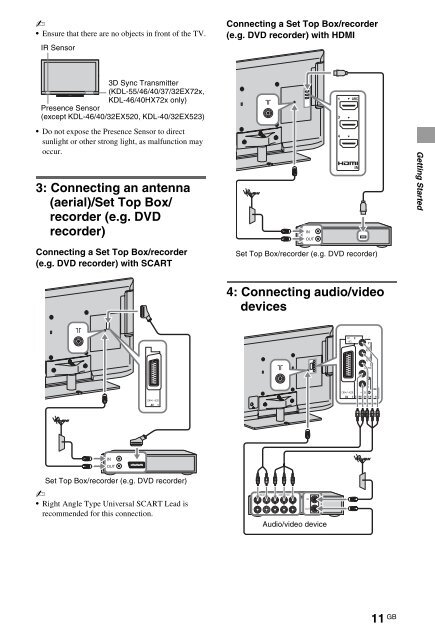 Sony KDL-40HX720 - KDL-40HX720 Istruzioni per l'uso Inglese