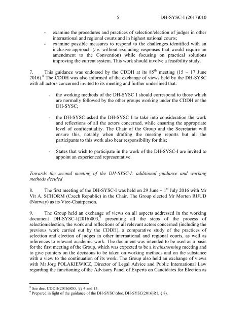 Working document in view of the 3 DH-SYSC-I meeting