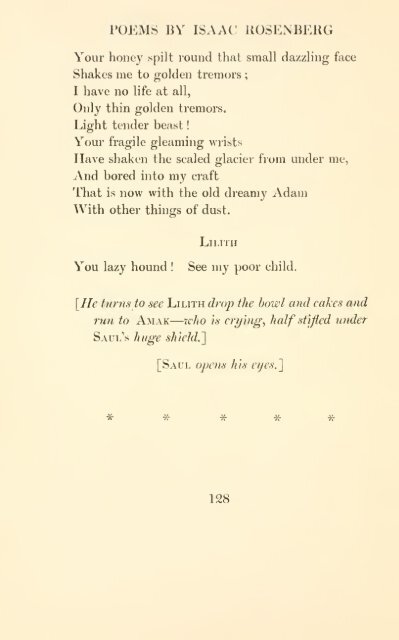 Poems by Isaac Rosenberg