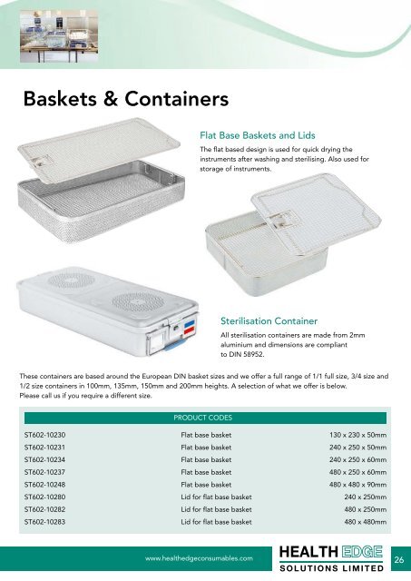 Health Edge Consumables Brochure