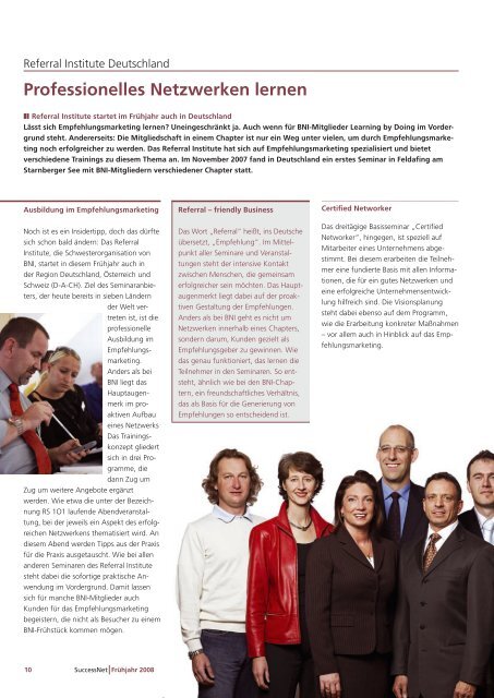 BNI-Magazin 3 - Bni in