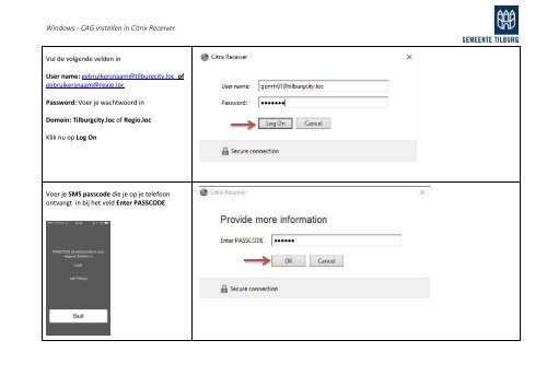 WIN - CAG instellen in Citrix Receiver