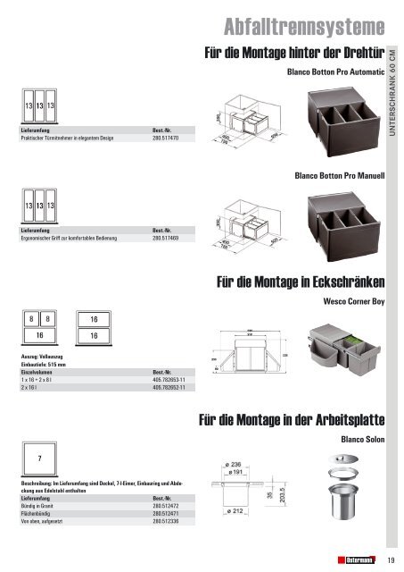 Abfalltrennsysteme 2016