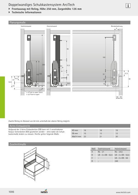 Hettich - Technik und Anwendung Band 1