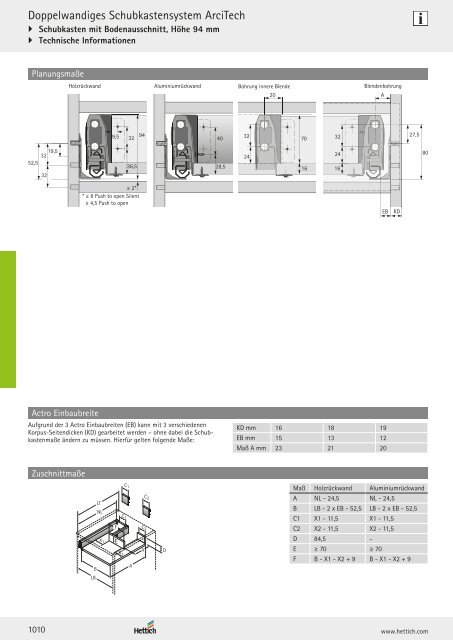 Hettich - Technik und Anwendung Band 1