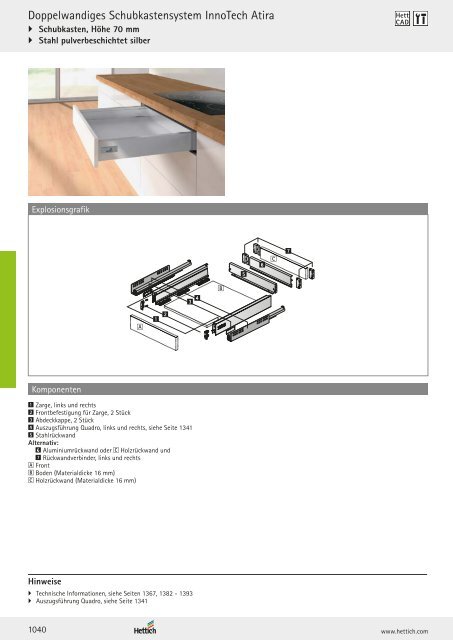 Hettich - Technik und Anwendung Band 1