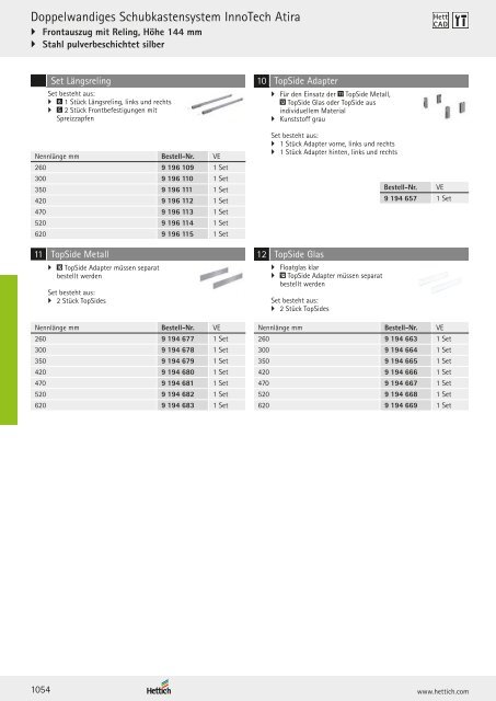 Hettich - Technik und Anwendung Band 1