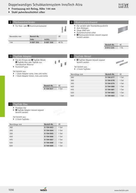 Hettich - Technik und Anwendung Band 1