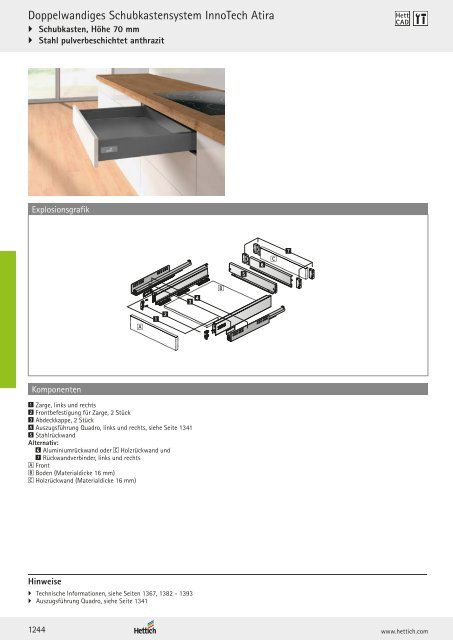 Hettich - Technik und Anwendung Band 1