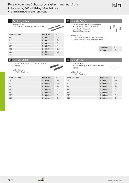 Hettich - Technik und Anwendung Band 1