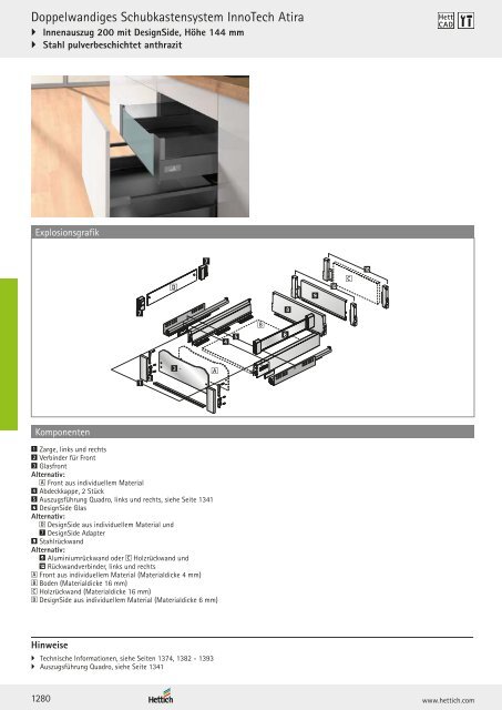 Hettich - Technik und Anwendung Band 1