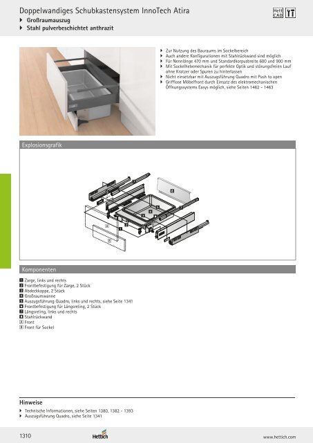 Hettich - Technik und Anwendung Band 1