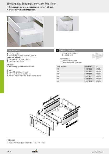 Hettich - Technik und Anwendung Band 1