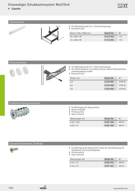 Hettich - Technik und Anwendung Band 1