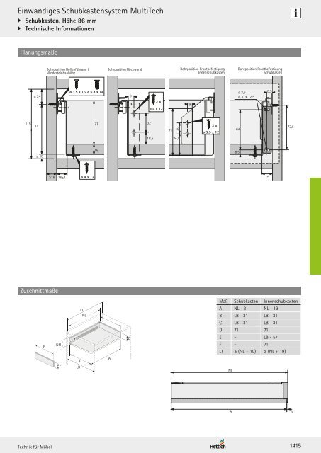 Hettich - Technik und Anwendung Band 1