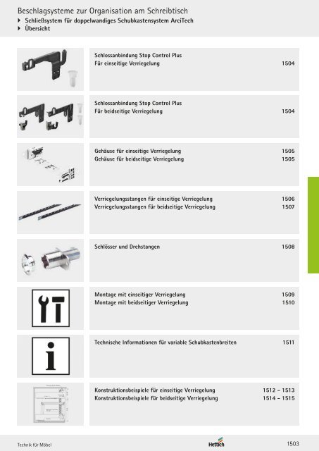 Hettich - Technik und Anwendung Band 1