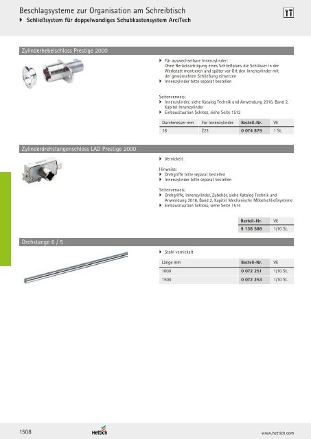 Hettich - Technik und Anwendung Band 1