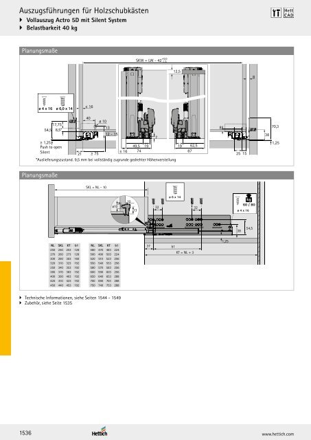 Hettich - Technik und Anwendung Band 1