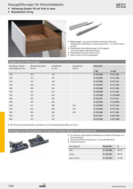 Hettich - Technik und Anwendung Band 1