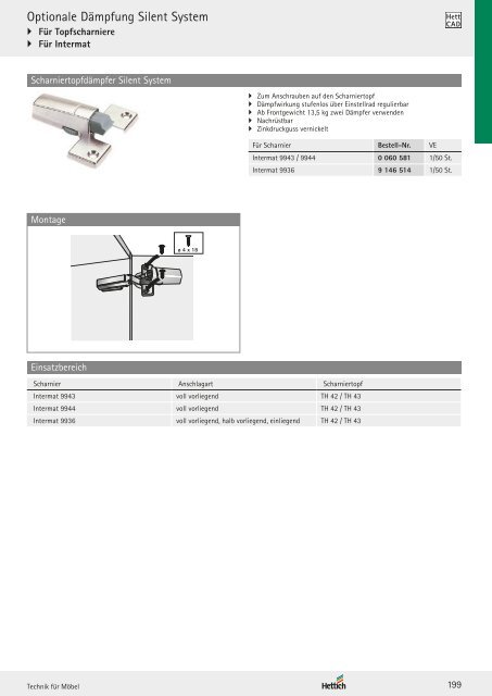 Hettich - Technik und Anwendung Band 1