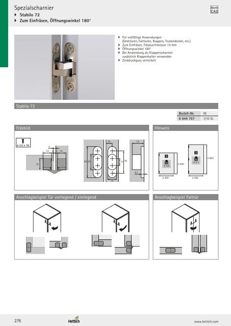 Hettich - Technik und Anwendung Band 1