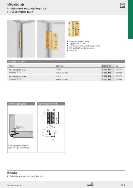 Hettich - Technik und Anwendung Band 1