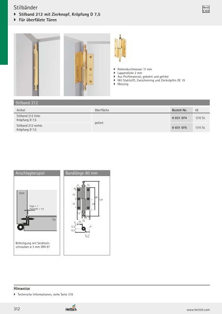 Hettich - Technik und Anwendung Band 1