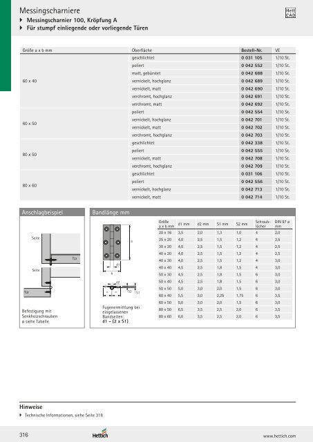 Hettich - Technik und Anwendung Band 1