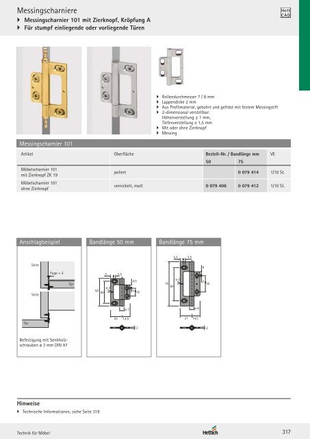 Hettich - Technik und Anwendung Band 1