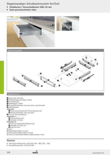 Hettich - Technik und Anwendung Band 1