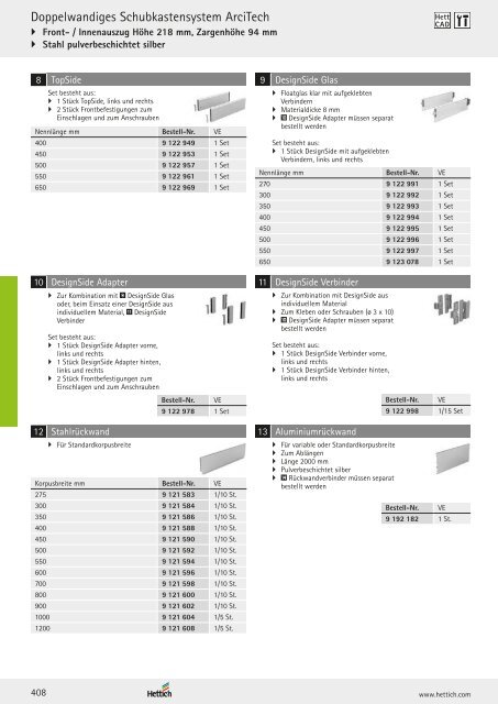 Hettich - Technik und Anwendung Band 1