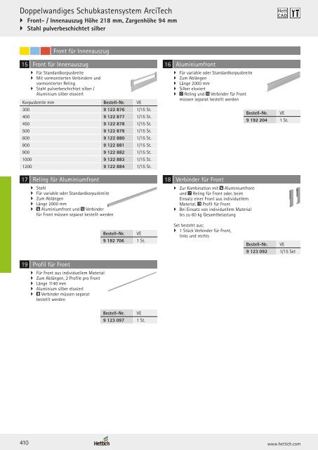 Hettich - Technik und Anwendung Band 1