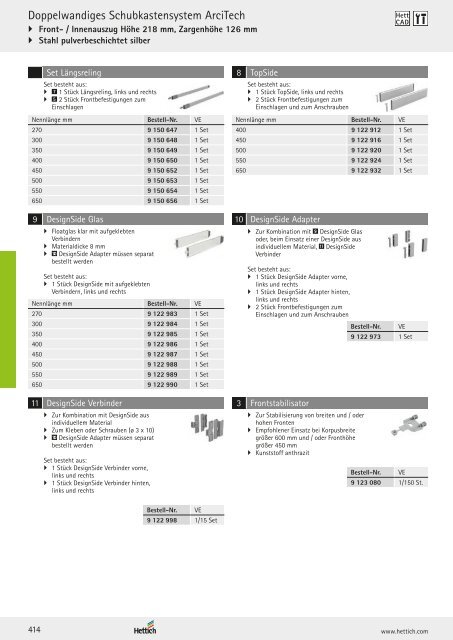 Hettich - Technik und Anwendung Band 1