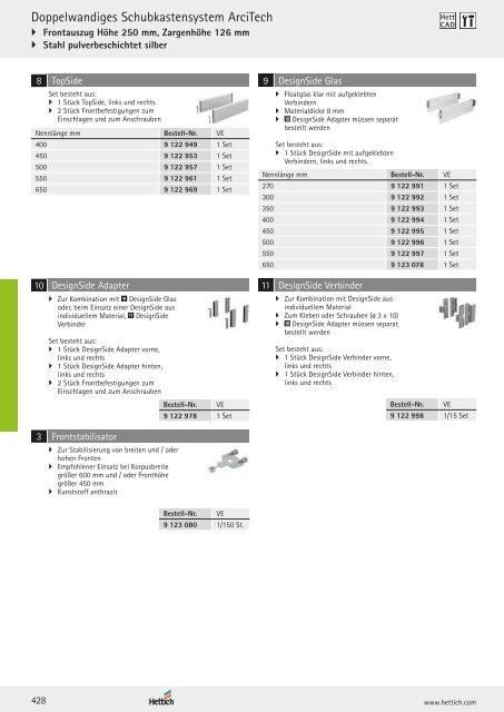 Hettich - Technik und Anwendung Band 1