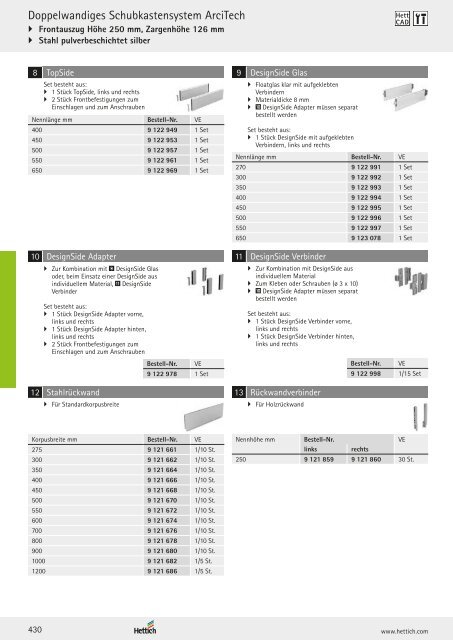 Hettich - Technik und Anwendung Band 1