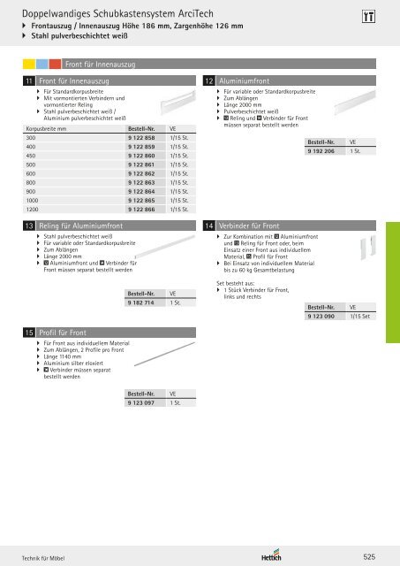 Hettich - Technik und Anwendung Band 1