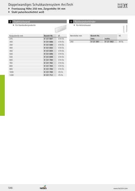 Hettich - Technik und Anwendung Band 1