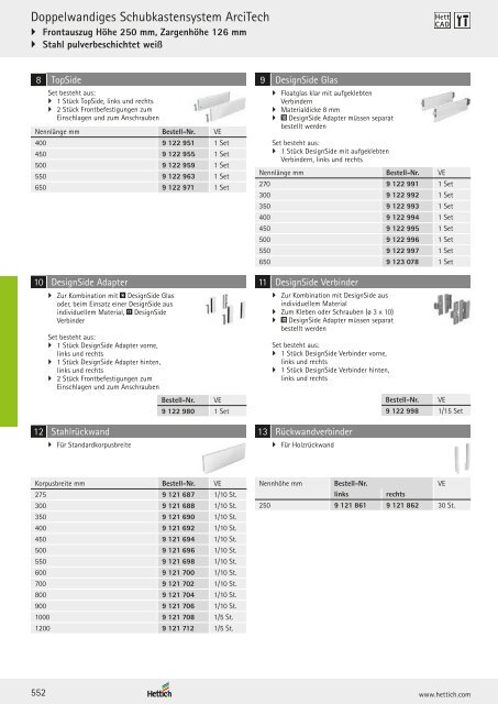 Hettich - Technik und Anwendung Band 1