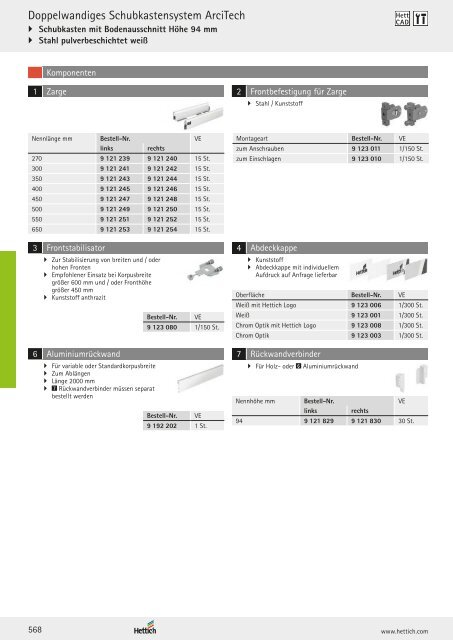 Hettich - Technik und Anwendung Band 1