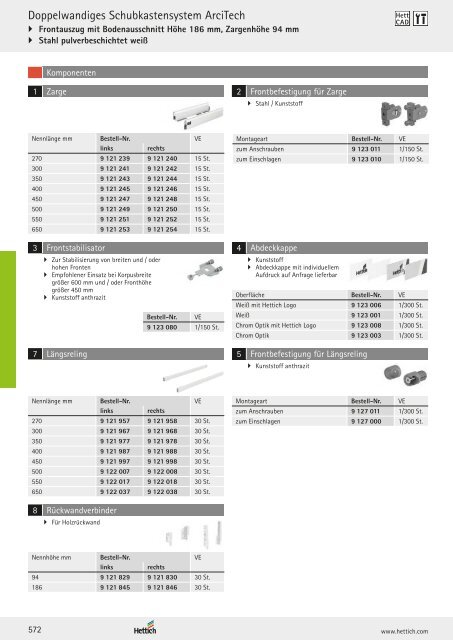 Hettich - Technik und Anwendung Band 1