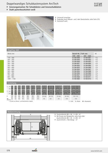 Hettich - Technik und Anwendung Band 1