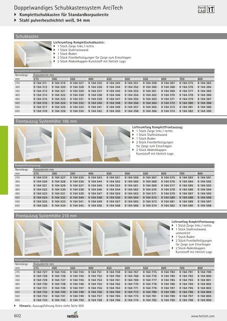 Hettich - Technik und Anwendung Band 1