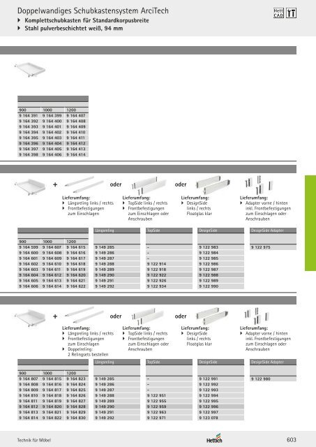 Hettich - Technik und Anwendung Band 1