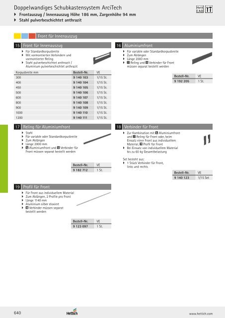 Hettich - Technik und Anwendung Band 1