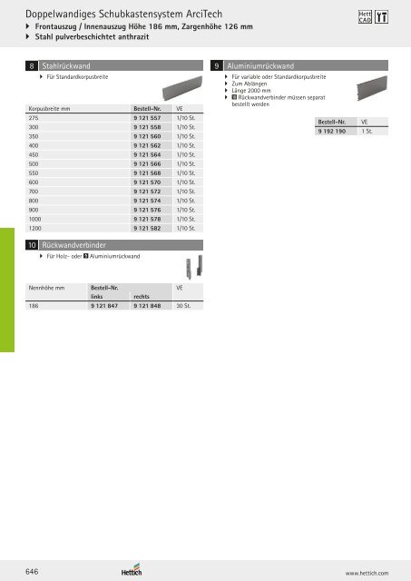 Hettich - Technik und Anwendung Band 1