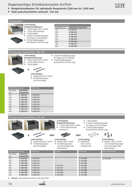 Hettich - Technik und Anwendung Band 1