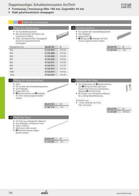 Hettich - Technik und Anwendung Band 1