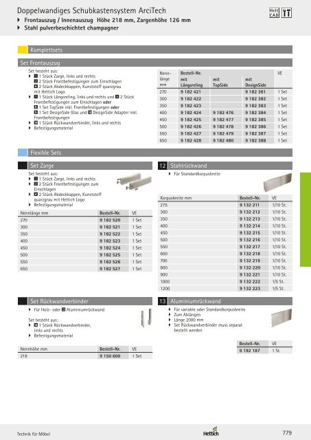 Hettich - Technik und Anwendung Band 1