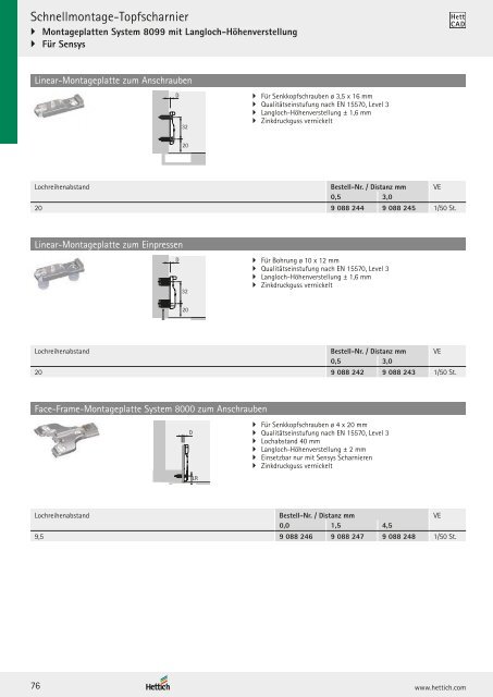 Hettich - Technik und Anwendung Band 1