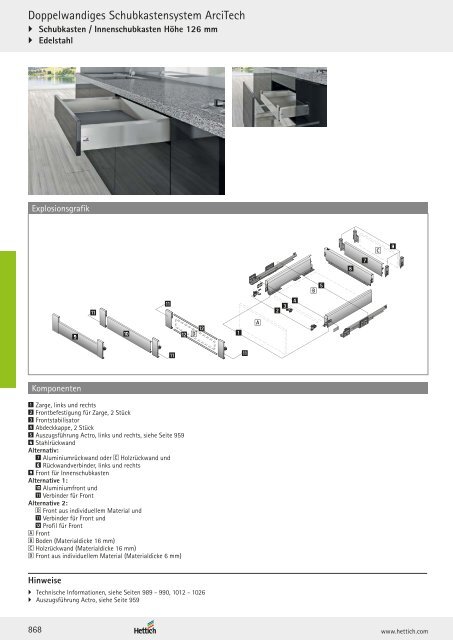 Hettich - Technik und Anwendung Band 1